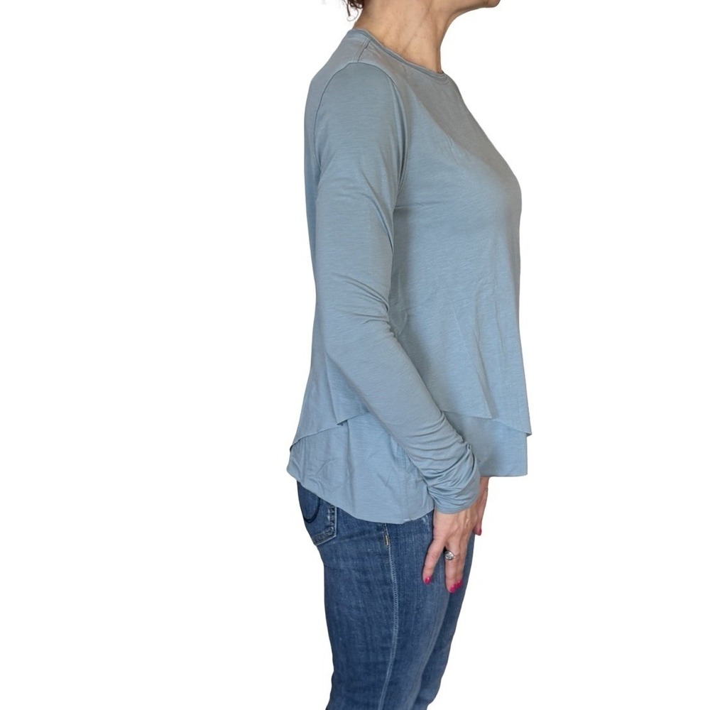 Lululemon Women's Sweetest Day Long Sleeve Tencel Shirt Top in Blue Cast Size 4 - Picture 11 of 16